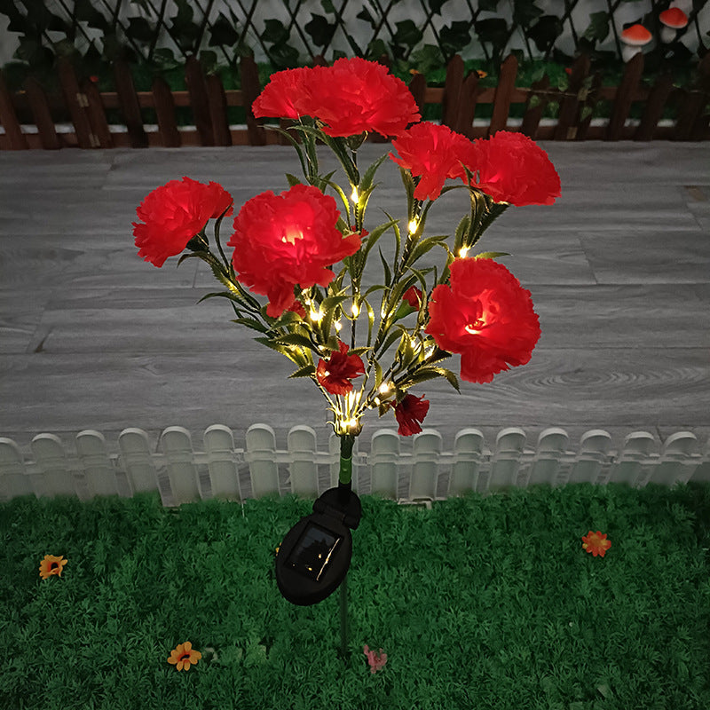 Solar Carnation Festive Lantern Outdoor LED Simulation