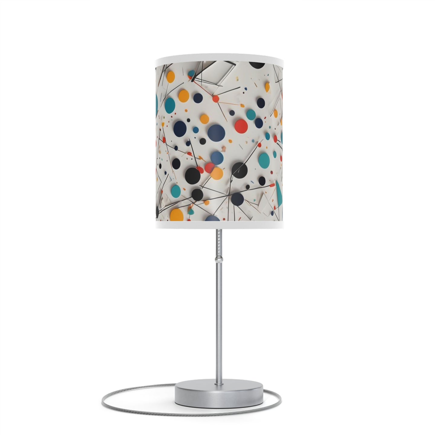 Lamp on a Stand, US|CA plug withwith Matematical forms design