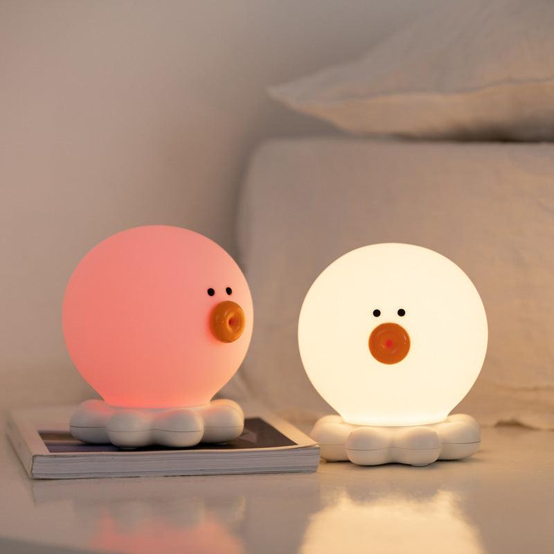 Octopus Silicone Pat USB Night Light Table Lamp - LED Light with Colorful & Single Color Bases