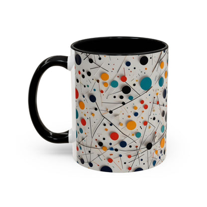 Accent Coffee Mug with Matematical forms design