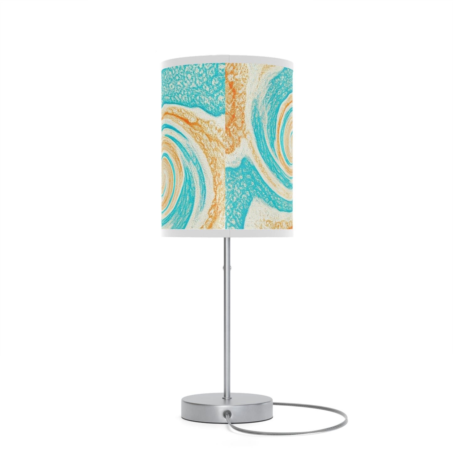 Lamp on a Stand, US|CA plug with watercolor design