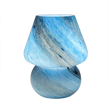 Handmade Glass Mushroom Table Lamp â€“ Elegant Bedside Night Lamp - OptiChoice