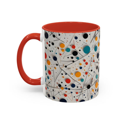 Accent Coffee Mug with Matematical forms design