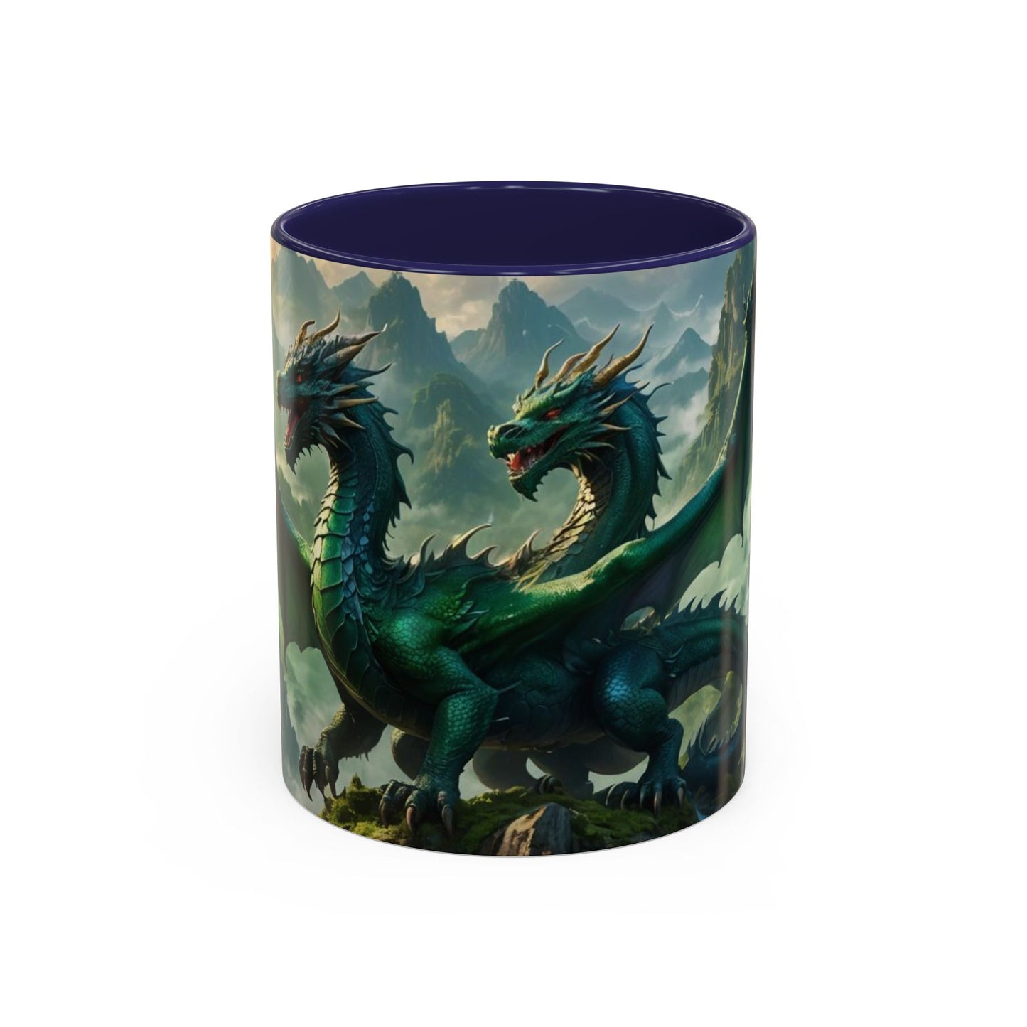 Mug with the design of two dragons