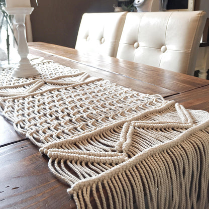 Nordic Handwoven Table Runner- A Touch of Elegance