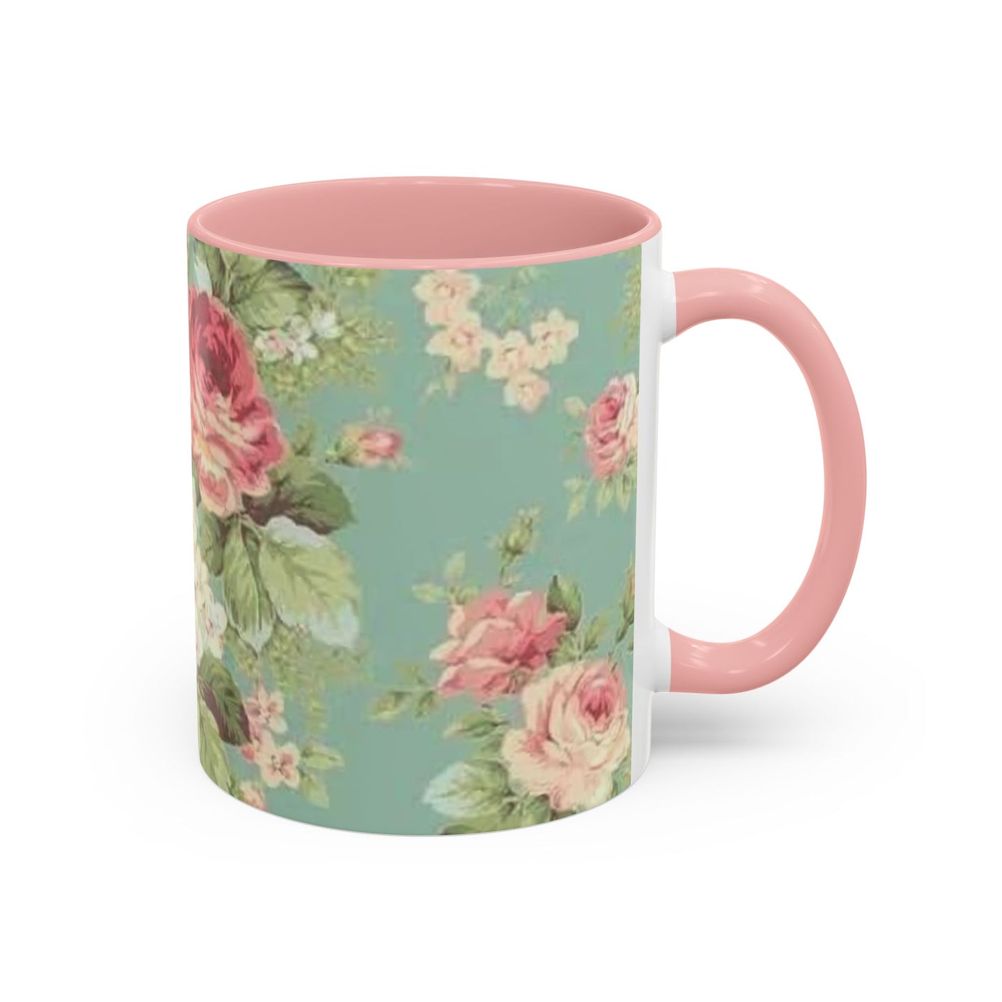 Floral Accent Coffee Mug (11, 15oz)