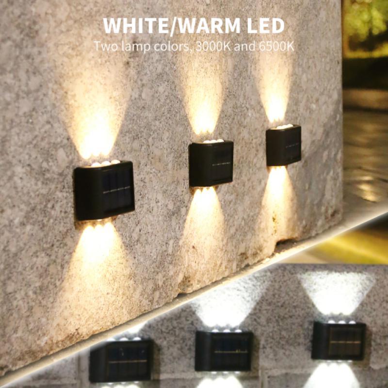 Solar Outdoor Garden Light Up And Down Glowing Atmosphere Wall Lamp Courtyard Street Landscape Garden Decorative Light - OptiChoice