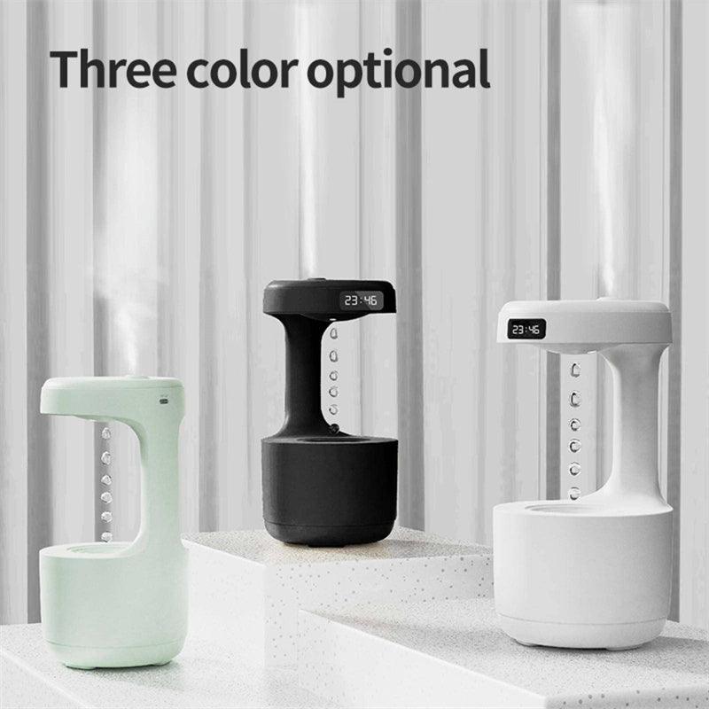 Bedroom Anti-Gravity Humidifier & Aroma Diffuser With Clock - OptiChoice