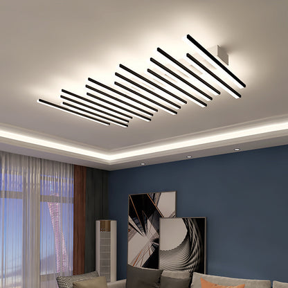 Modern Minimalist LED Chandelier | Wave Design | Living Room Lighting | Home Decor