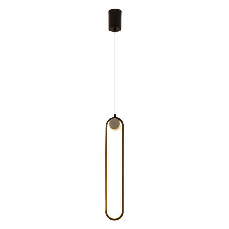 Nordic Minimalist Oval Chandelier | Bedroom Lighting | LED | Modern Design | Adjustable Light