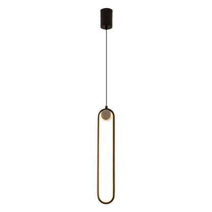 Nordic Minimalist Oval Chandelier | Bedroom Lighting | LED | Modern Design | Adjustable Light