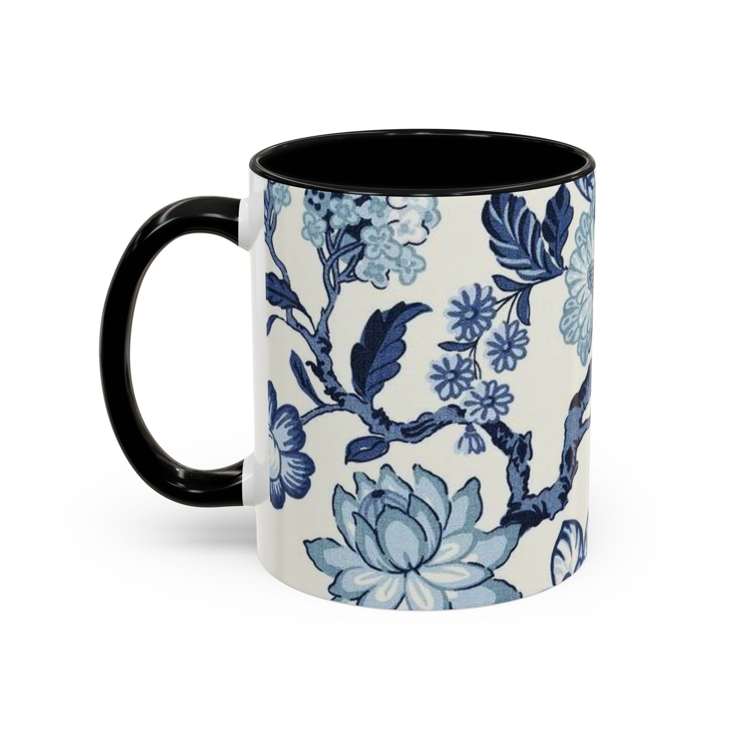 Mug Blue Floral Coffee Mug (11, 15oz)