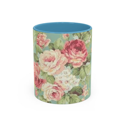 Floral Accent Coffee Mug (11, 15oz)