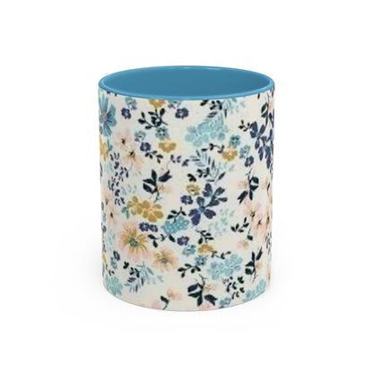 Floral Accent Coffee Mug (11, 15oz)