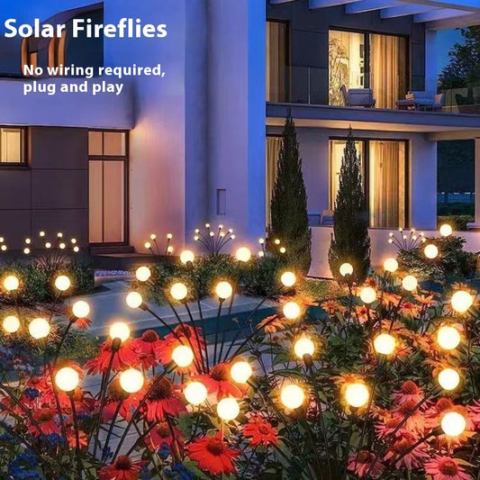 Solar Firefly Garden Lights: Waterproof and Eco-Friendly