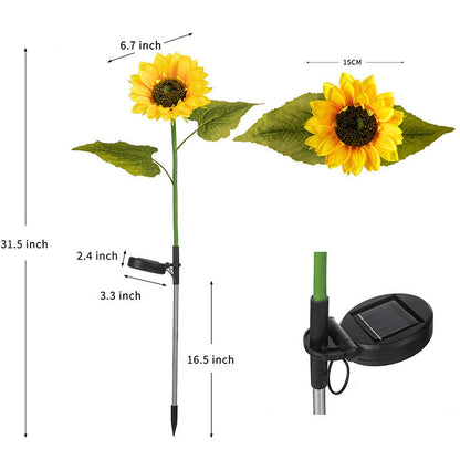 Solar Sunflower Garden Lamp-Add a Touch of Nature