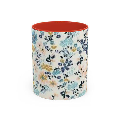 Floral Accent Coffee Mug (11, 15oz)