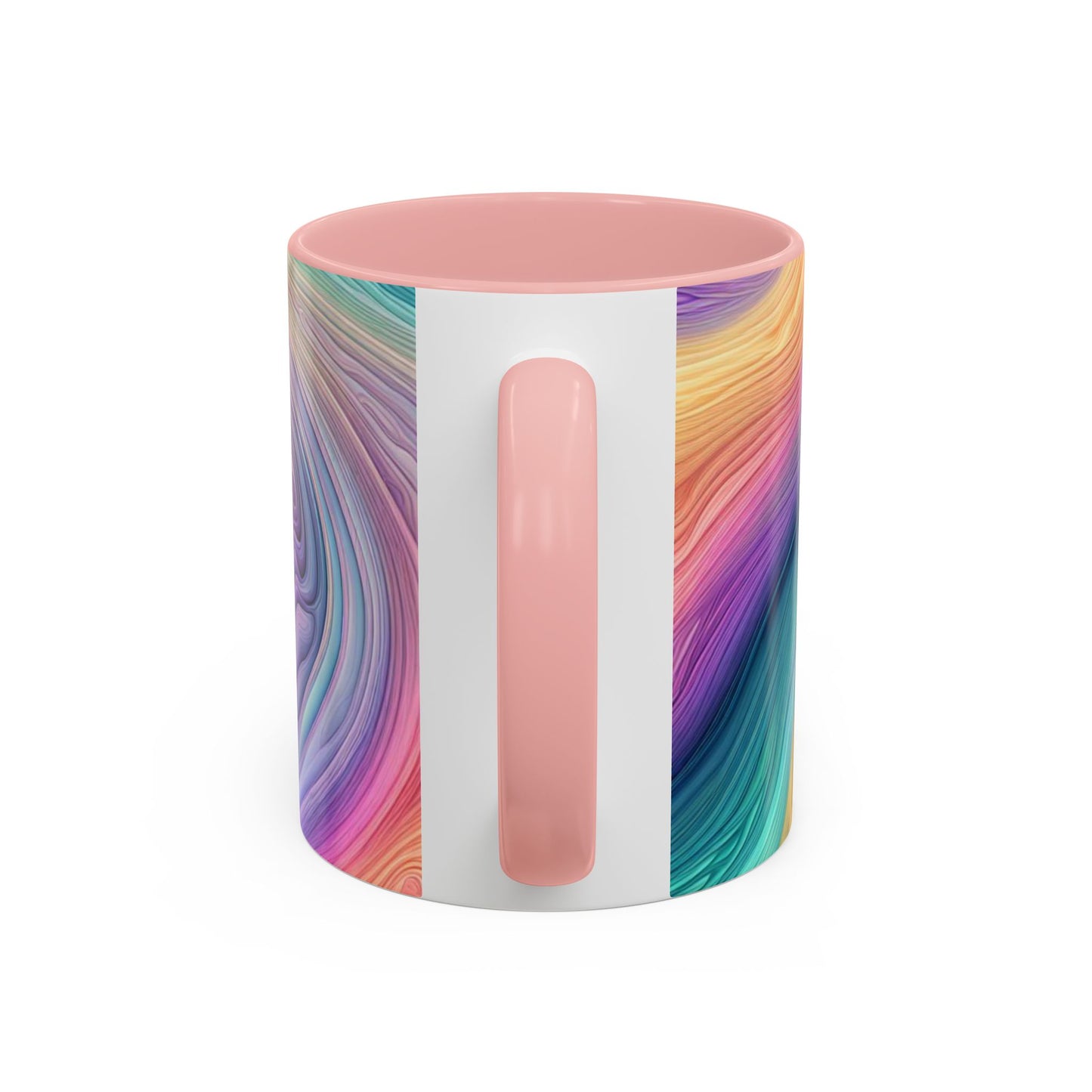 Mug with rainbow design