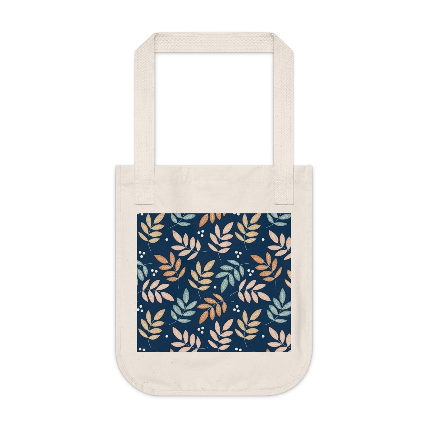 Floral Organic Canvas Tote Bag