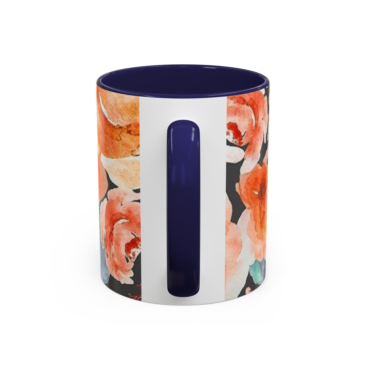 Floral Accent Coffee Mug (11, 15oz)