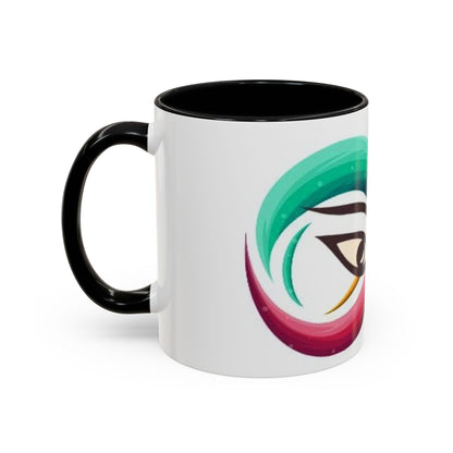 Mug with double eye design