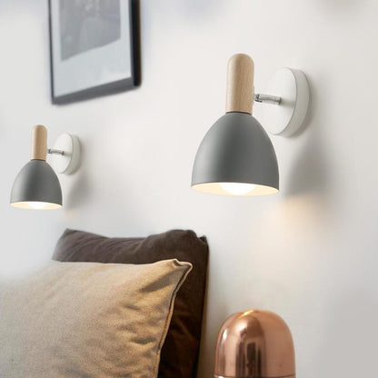 Nordic Creative Makaron Bedside Lamp - Stylish Iron Bedroom Lamp in Multiple Colors