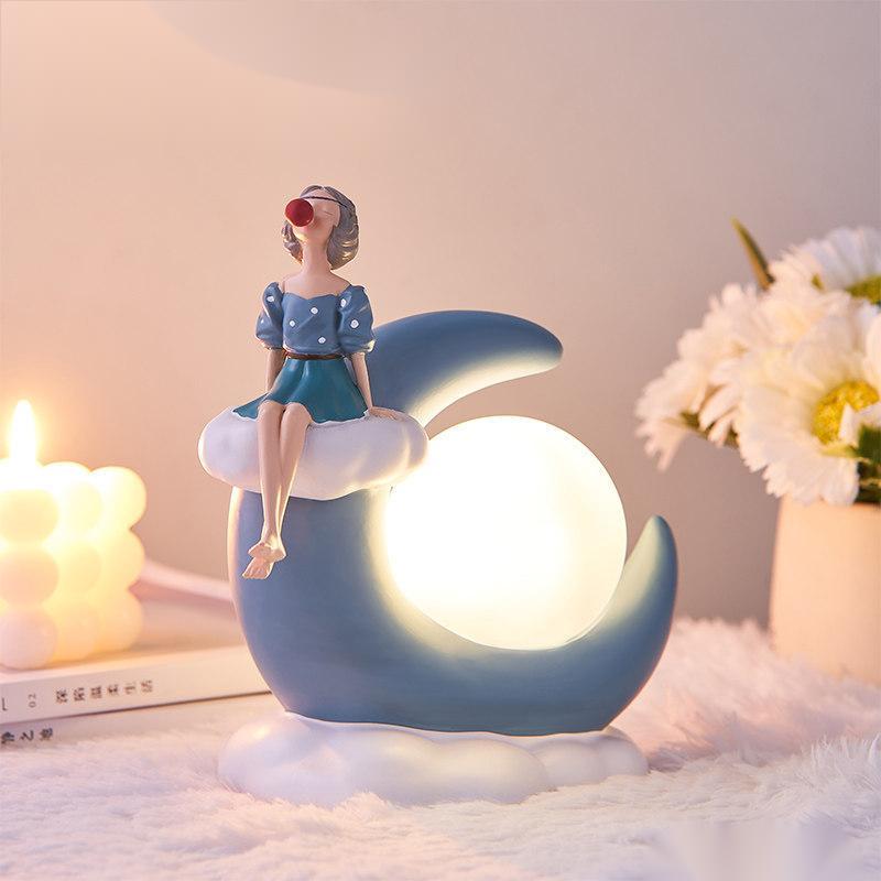 Nordic Bubble Girl Moon Light: A Magical Christmas Decor