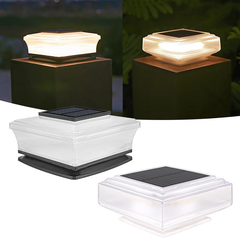 Solar Powered Square Column LED Headlights - OptiChoice