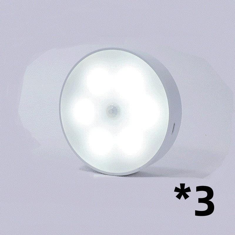 USB Rechargeable Motion Sensor Round Light â€“ Smart Illumination for Your Space - OptiChoice