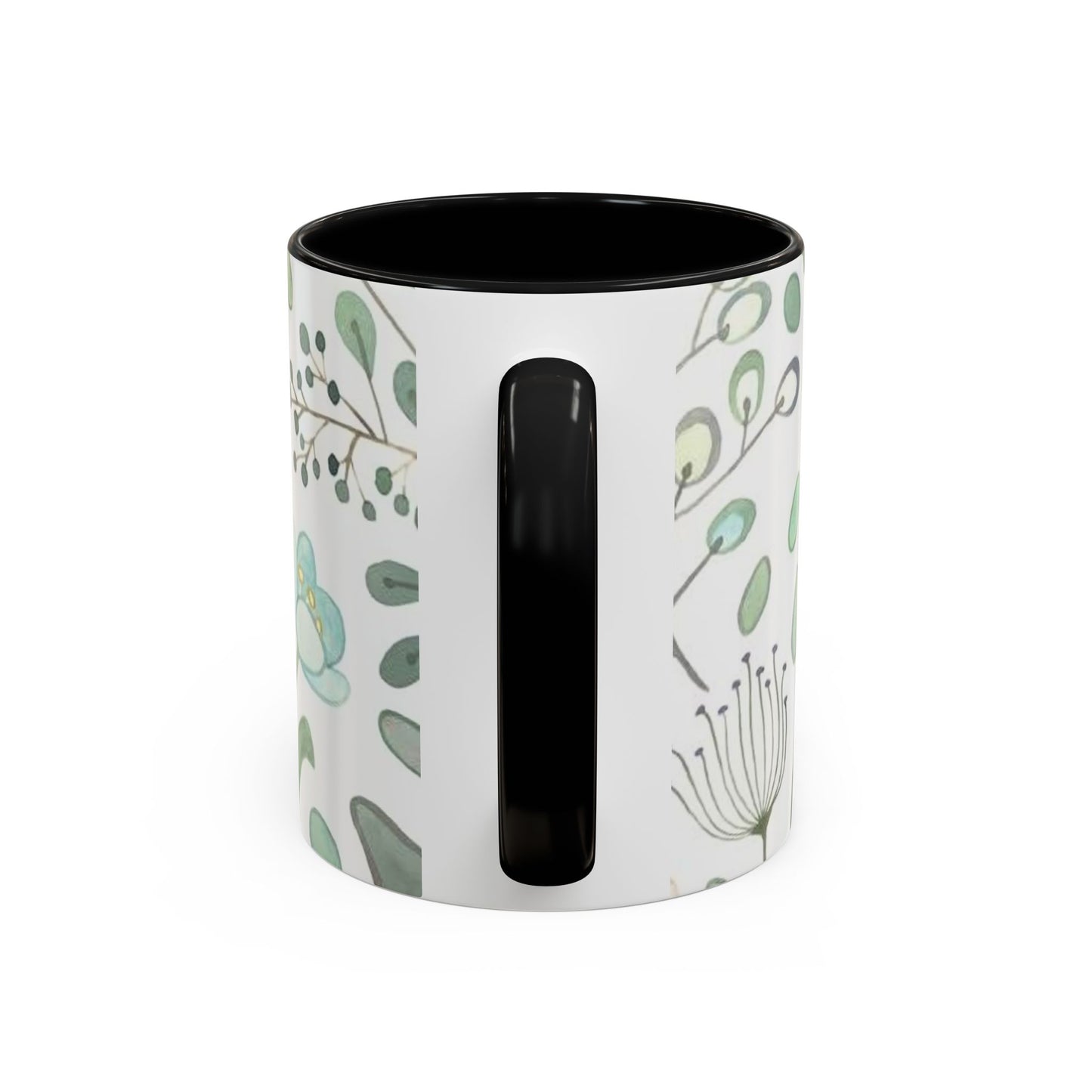 Floral Accent Coffee Mug (11, 15oz)