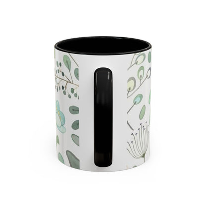 Floral Accent Coffee Mug (11, 15oz)