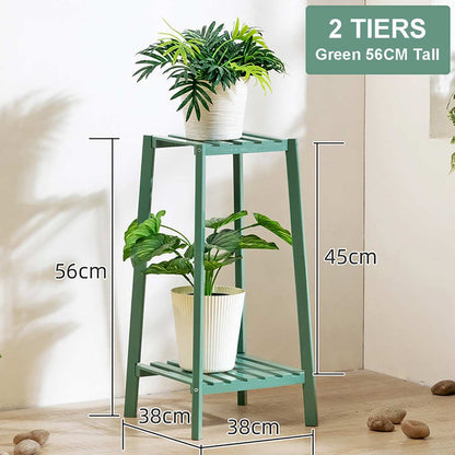 Modern Minimalist Flower Stand | Bamboo | Outdoor | Durable | Adjustable | Home Decor