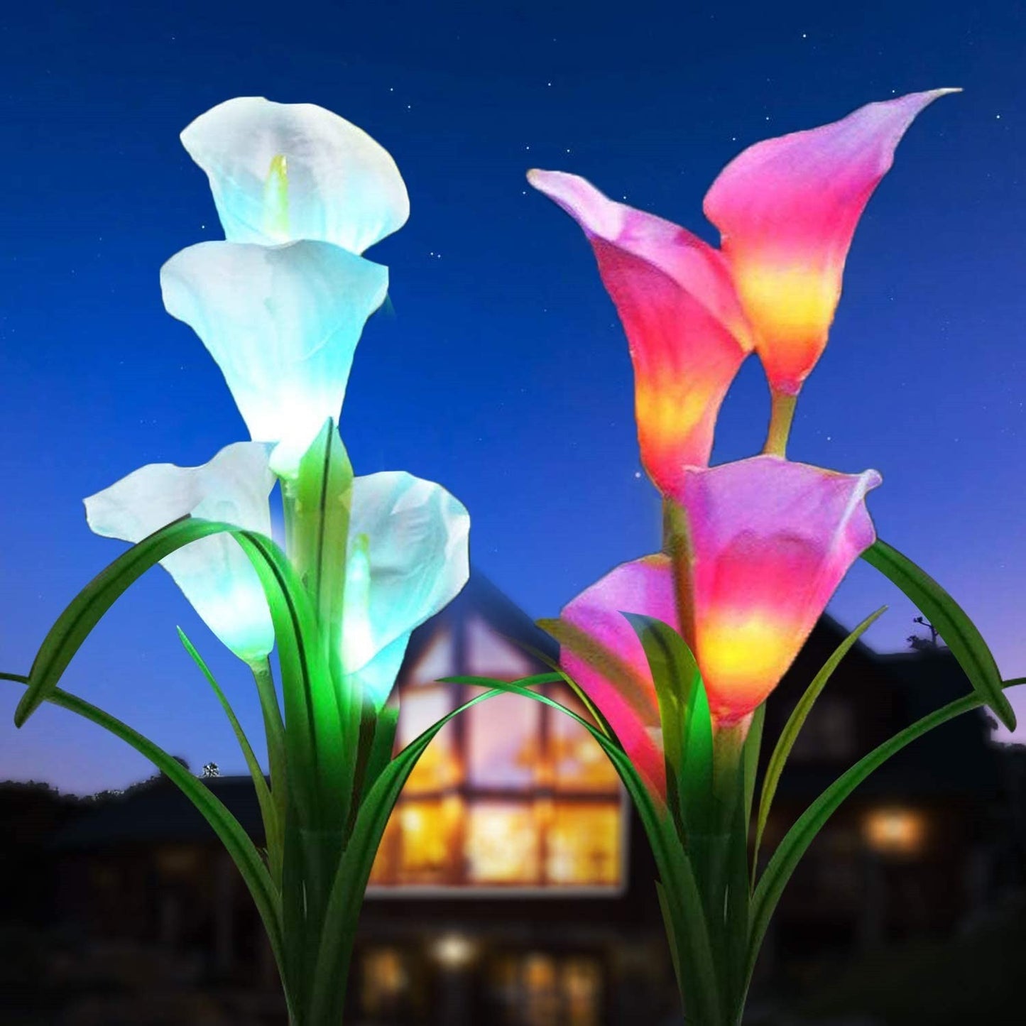 Solar Calla Lily Flower Lamp-Beautiful and Eco-Friendly