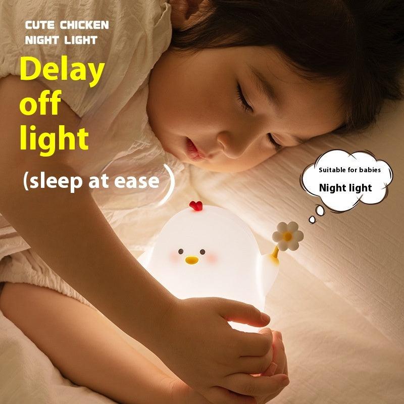 Cute Silicon Chicken Night Light