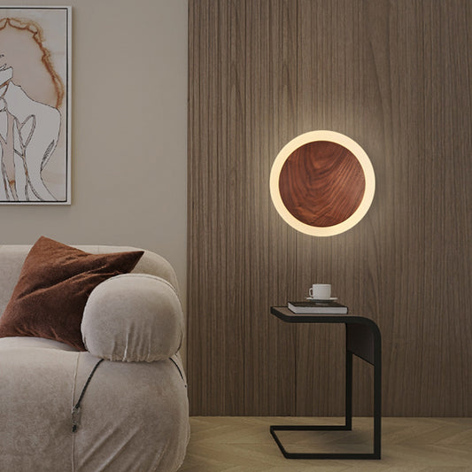 Modern Walnut Wall Lamp | Bedroom | Living Room | Hallway | Sleek Design | High-Quality