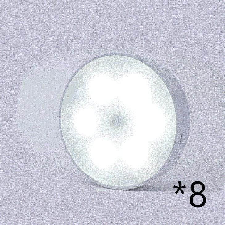 USB Rechargeable Motion Sensor Round Light â€“ Smart Illumination for Your Space - OptiChoice