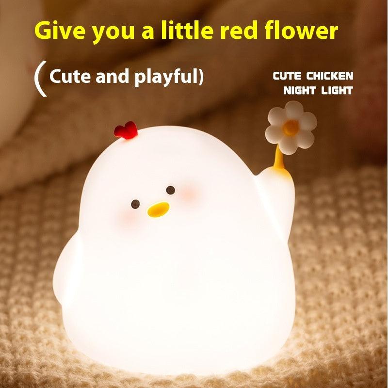 Cute Silicon Chicken Night Light