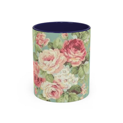 Floral Accent Coffee Mug (11, 15oz)