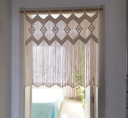 Nordic Boho Fringe Curtain-A Touch of Bohemian Chic