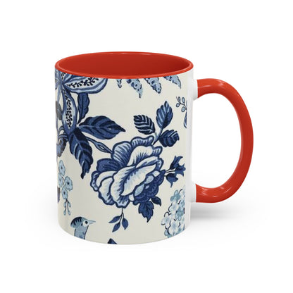 Mug Blue Floral Coffee Mug (11, 15oz)