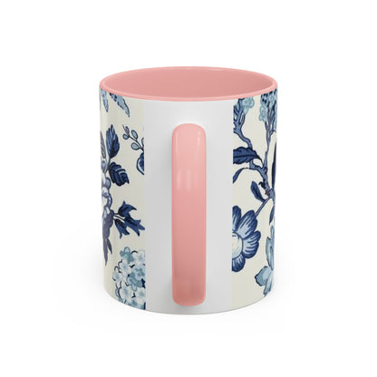 Mug Blue Floral Coffee Mug (11, 15oz)