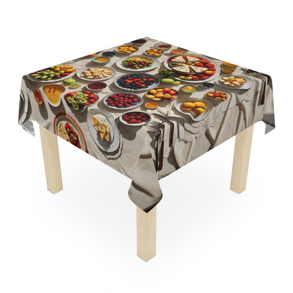 Tablecloth with luxury food design