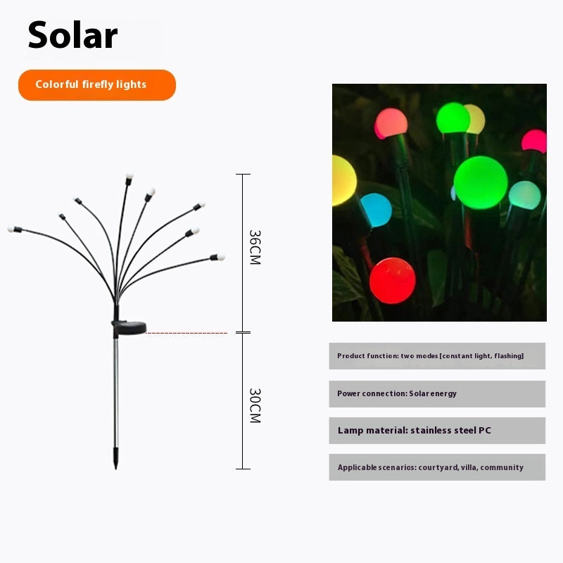 Solar Firefly Garden Lights: Waterproof and Eco-Friendly