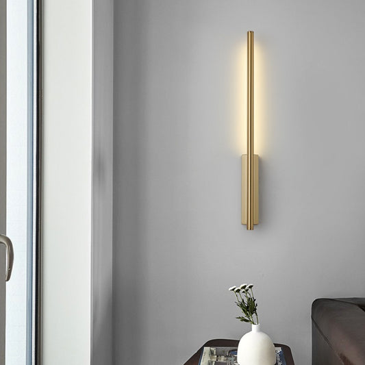 Modern Minimalist Wall Lamp | Golden | LED Lighting | Bedroom | Living Room | Home Decor