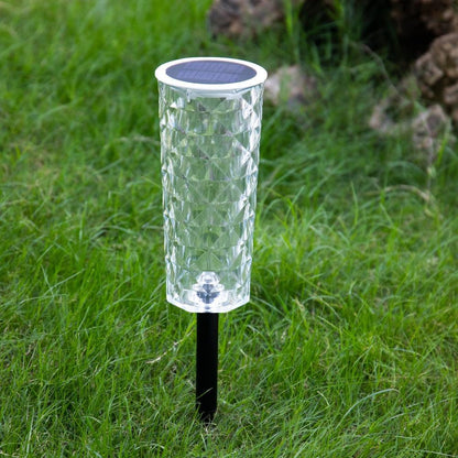 Solar Garden Rose Crystal Lamp – RGBW Color-Changing Outdoor Decoration - OptiChoice