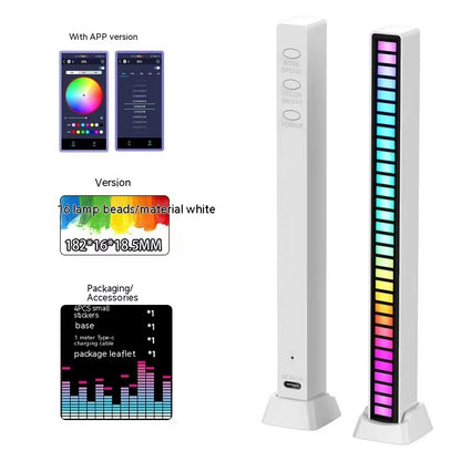 3D Double-Sided Pickup Light | RGB | Voice Control | Music Rhythm | Colorful Ambiance