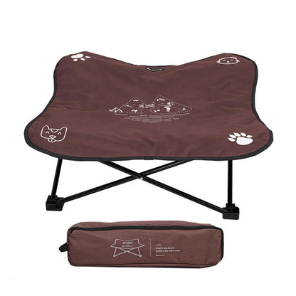 Outdoor Detachable & Washable Pet Folding Bed - Elevated, Durable, and Portable Pet Bed