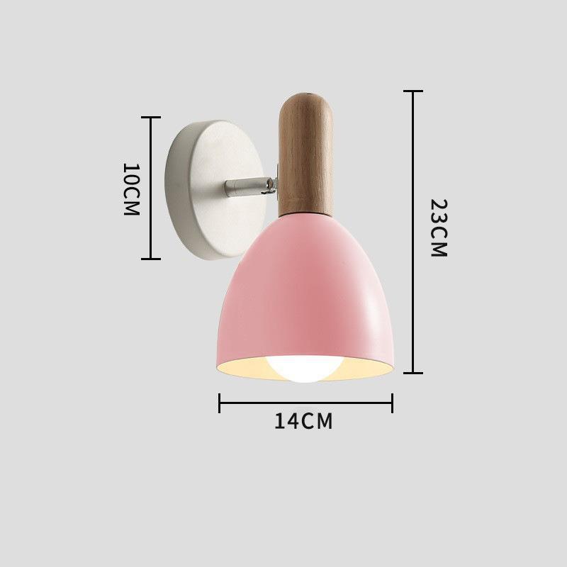 Nordic Creative Makaron Bedside Lamp - Stylish Iron Bedroom Lamp in Multiple Colors