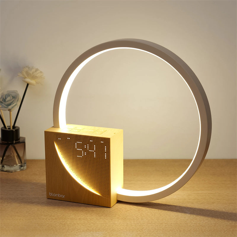 Multifunctional Bedside Lamp with Natural Sounds, Alarm Clock & Touch Control | Perfect Home Decor