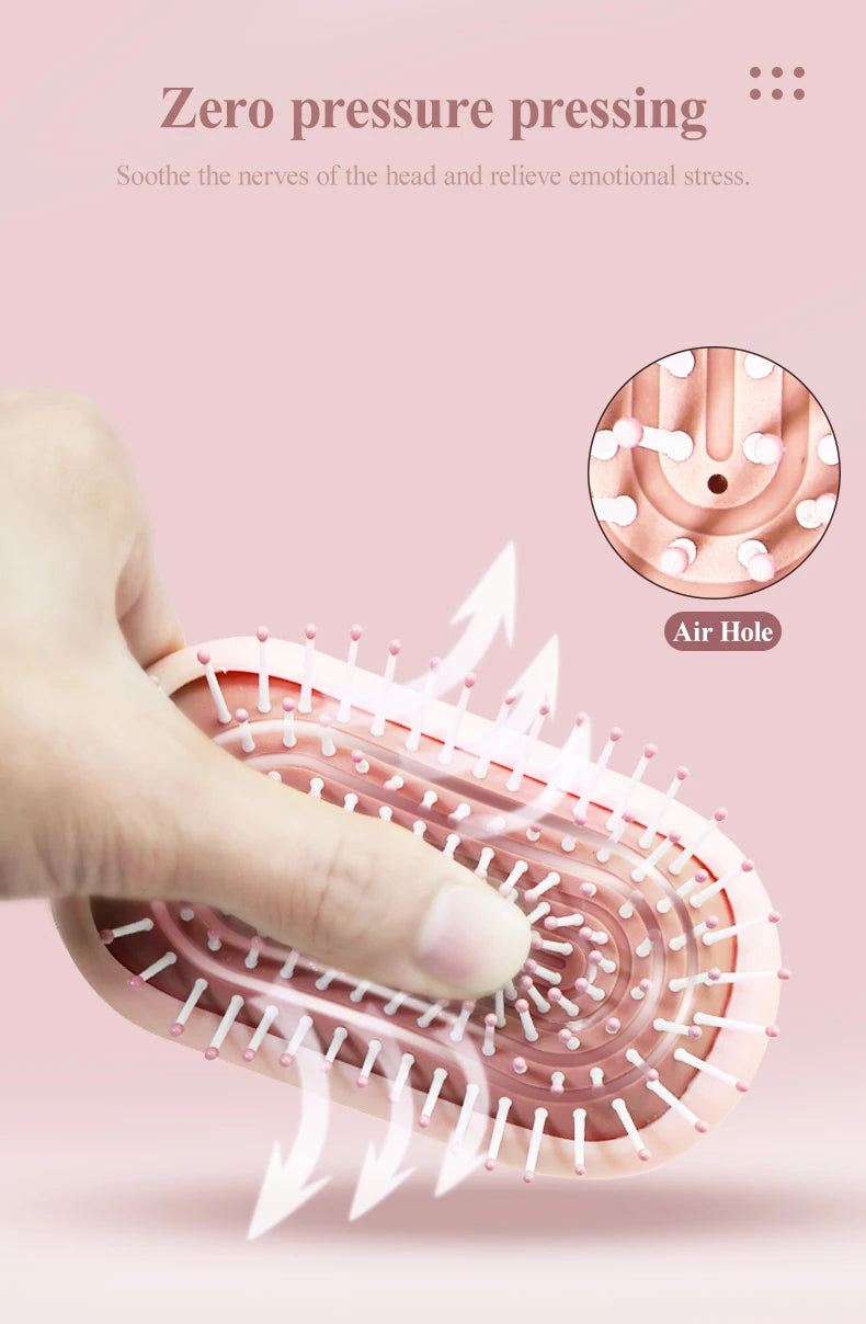 Air Cushion Hair Scalp Massage Comb | Detangling | Anti-Static | Hair Care Tool | Salon Quality